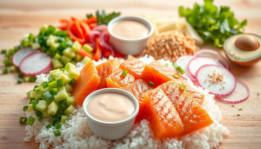 Salmon Poke Bowl Toppings Salmon Poke Bowl Toppings