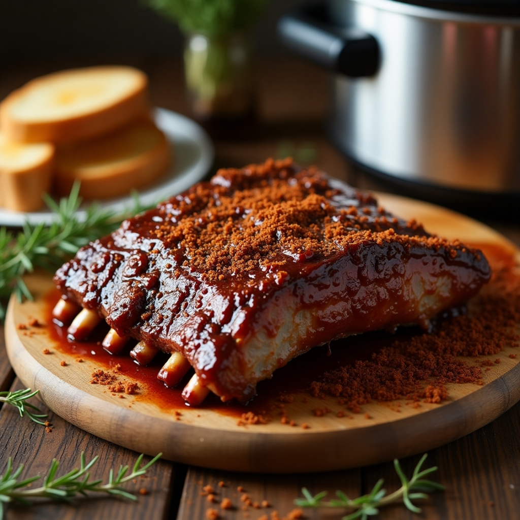 Beef Ribs in the Crock Pot